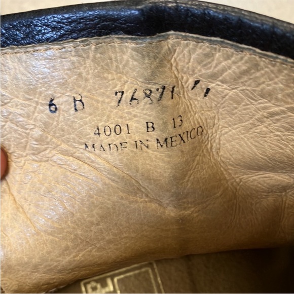 Frye leather biker boots size 6 - Picture 3 of 4